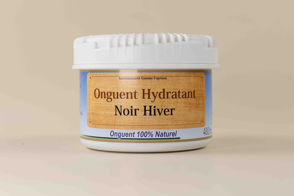 onguent hydratant noir pour un usage hiver, graisse 100% naturelle