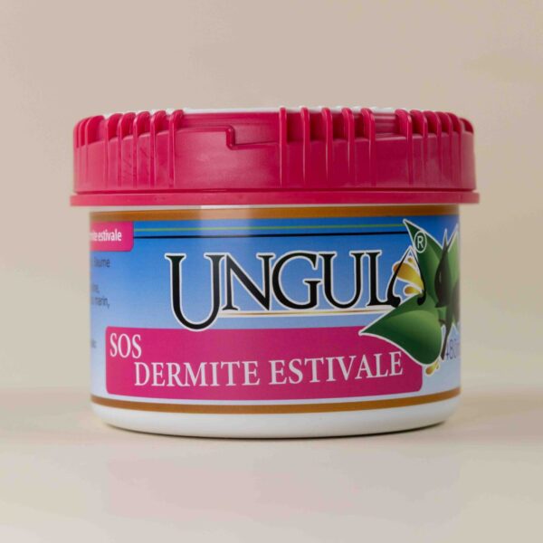 Produit naturel destiné à soigner la dermite estivale du cheval, fabriqué par Ungula Naturalis en France